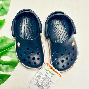 Crocs Toddler Navy Blue Sandals Size 10, NEW